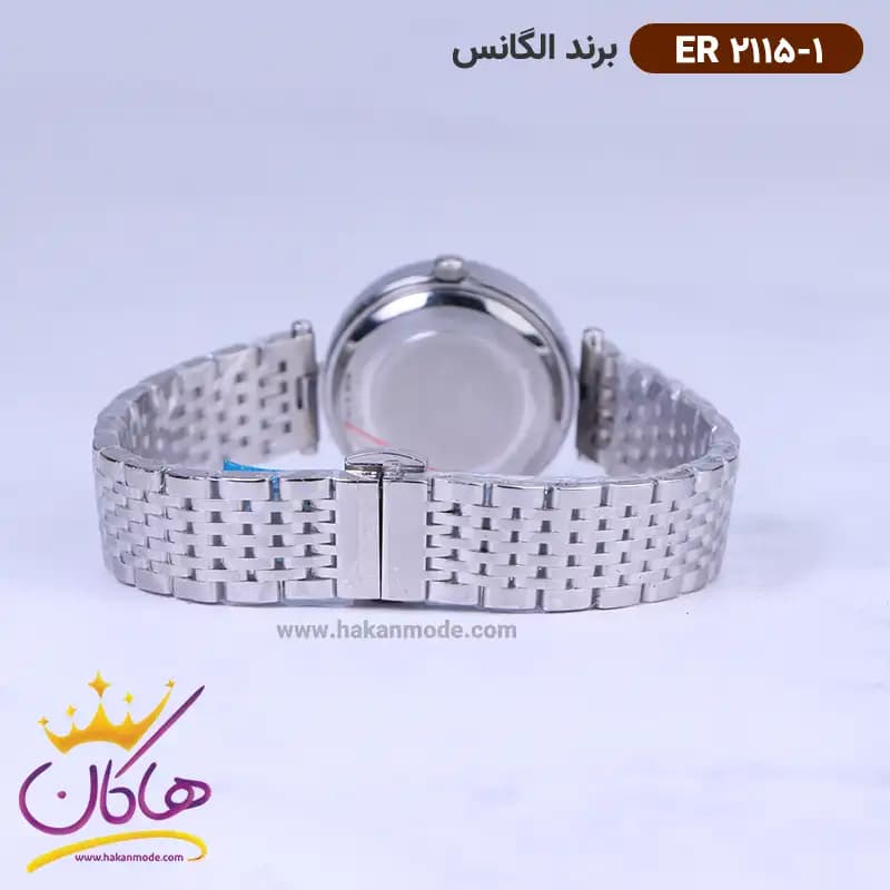 ساعت الگانس زنانه بند استیل نقره ای ER 2115/1 — تصویر ۳