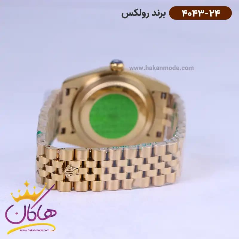 ساعت رولکس مردانه فلزی دیت جاست طلایی 4043/24 — تصویر ۲