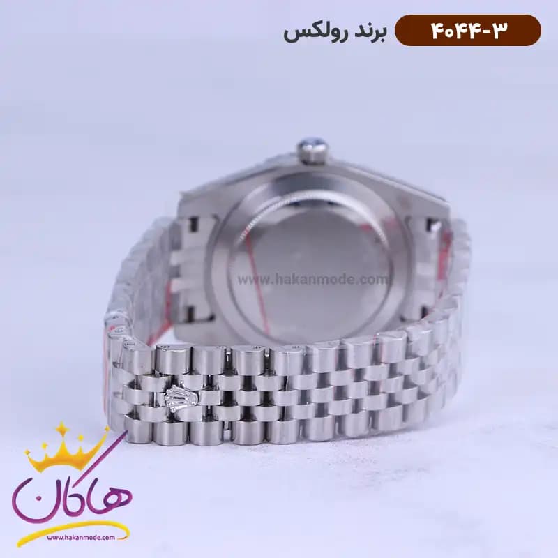 ساعت رولکس مردانه فلزی نقره ای دیجاست 4044/3 — تصویر ۳