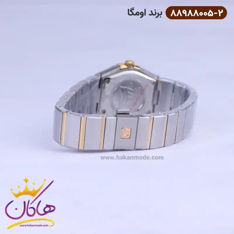 ساعت امگا زنانه فلزی نقره ای طلایی 88988005/2 — تصویر ۲