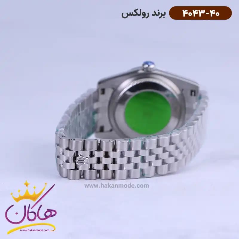 ساعت رولکس مردانه فلزی دیت جاست نقره ای 4043/40 — تصویر ۳