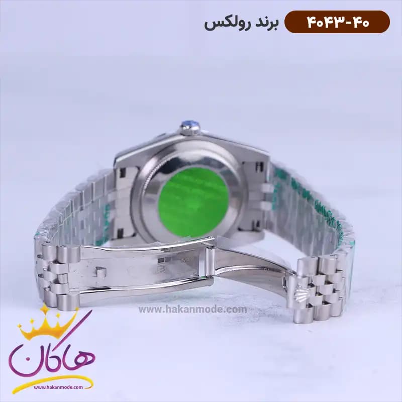 ساعت رولکس مردانه فلزی دیت جاست نقره ای 4043/40 — تصویر ۲