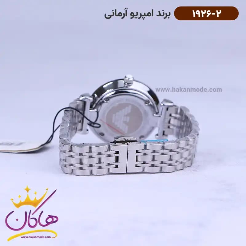 ساعت امپریو آرمانی زنانه استیل نقره ای AR 1926/2 — تصویر ۳