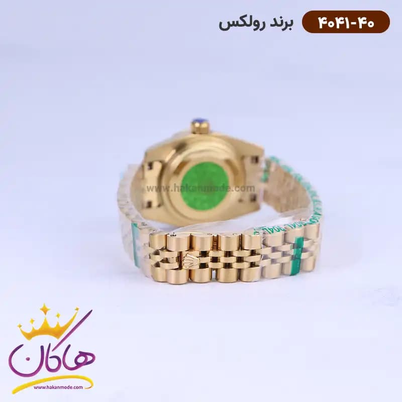 ساعت رولکس زنانه فلزی دیت جاست طلایی 4041/40 — تصویر ۳