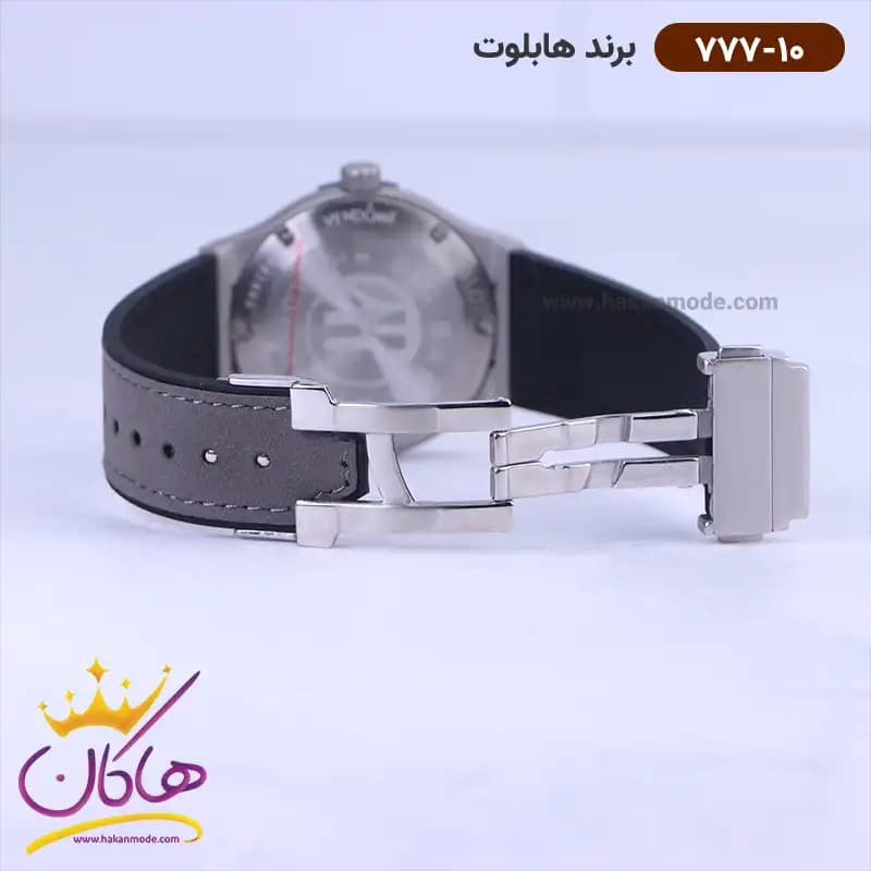 ساعت هابلوت زنانه بند جیر طوسی 777/10 — تصویر ۲