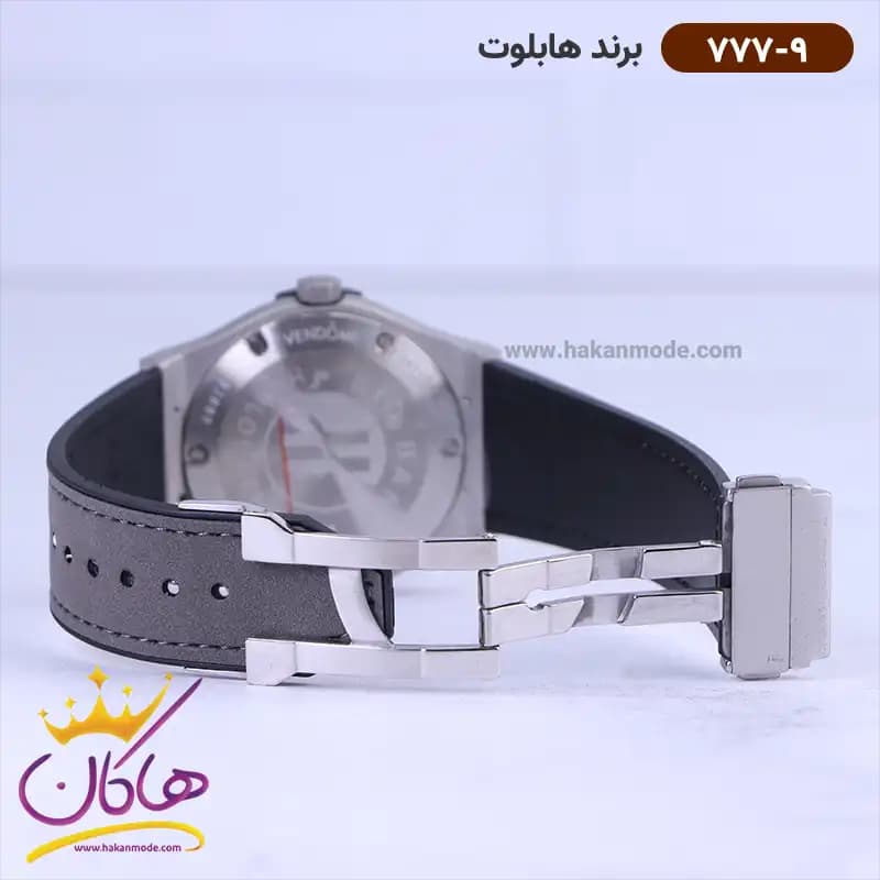 ساعت هابلوت مردانه بند جیر طوسی 777/9 — تصویر ۲