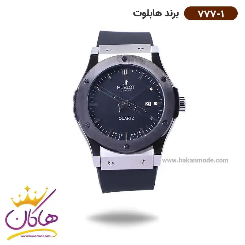 ساعت هابلوت مردانه بند رابر مشکی 777/1