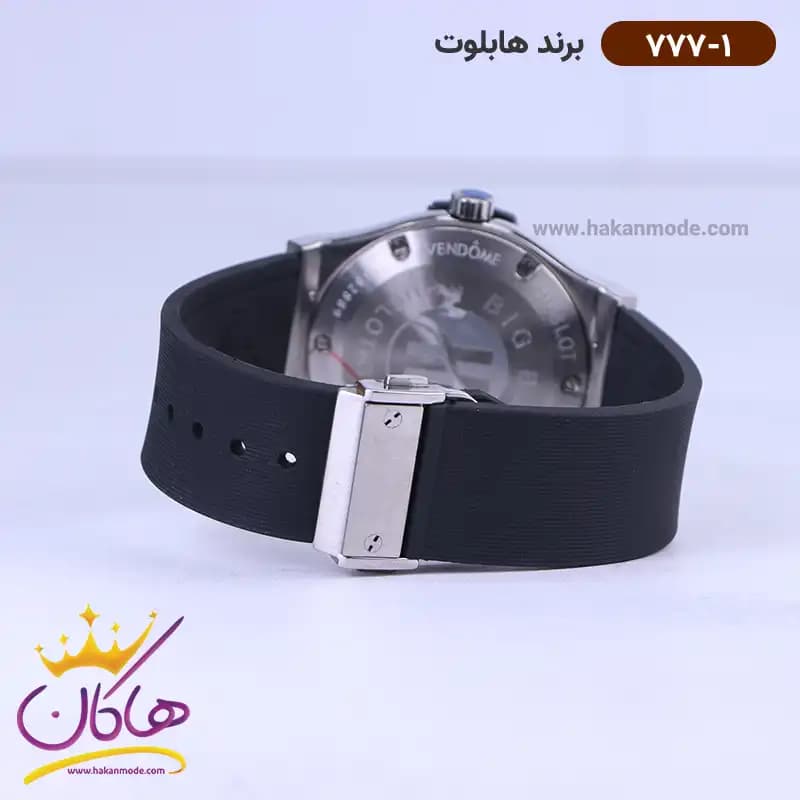 ساعت هابلوت مردانه بند رابر مشکی 777/1 — تصویر ۳