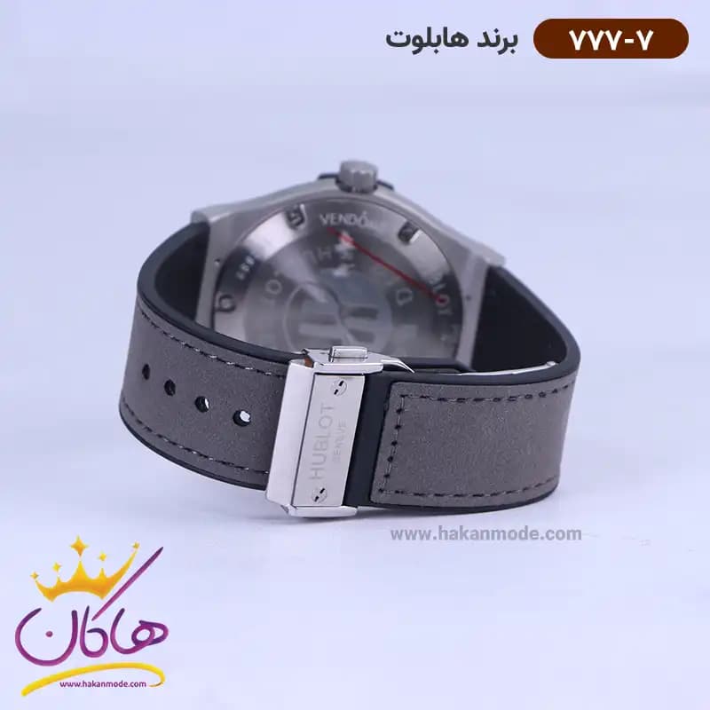 ساعت هابلوت مردانه بند جیر طوسی 777/7 — تصویر ۳