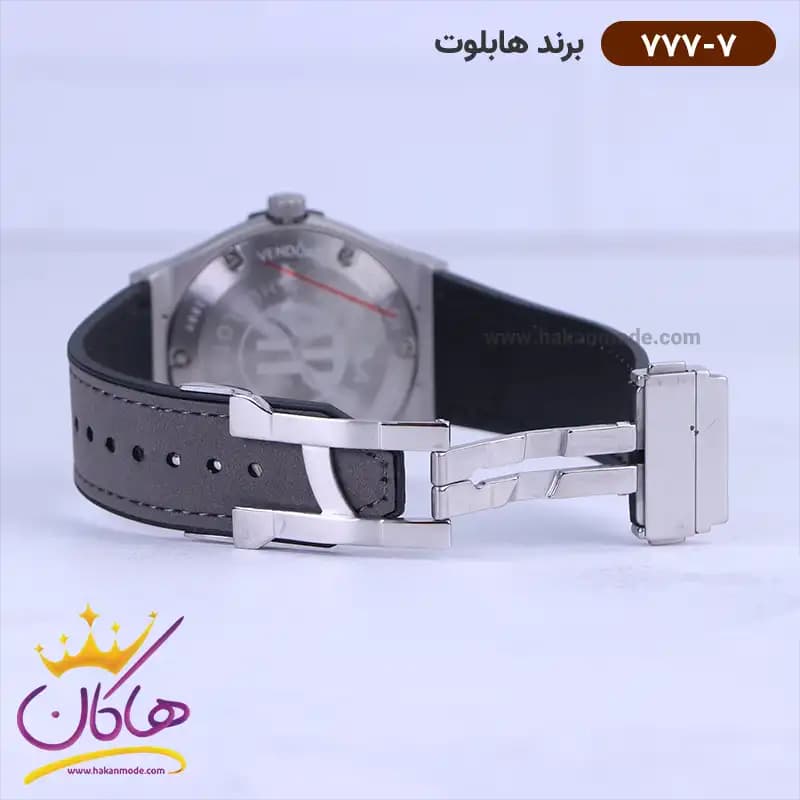 ساعت هابلوت مردانه بند جیر طوسی 777/7 — تصویر ۲