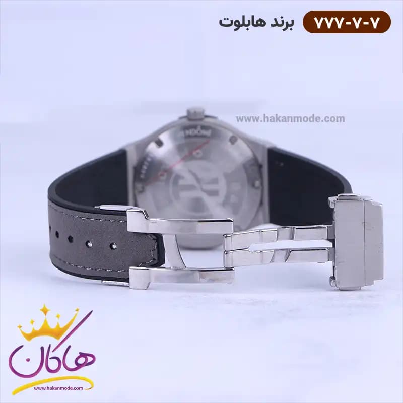 ساعت هابلوت زنانه بند جیر طوسی 777/7 — تصویر ۲