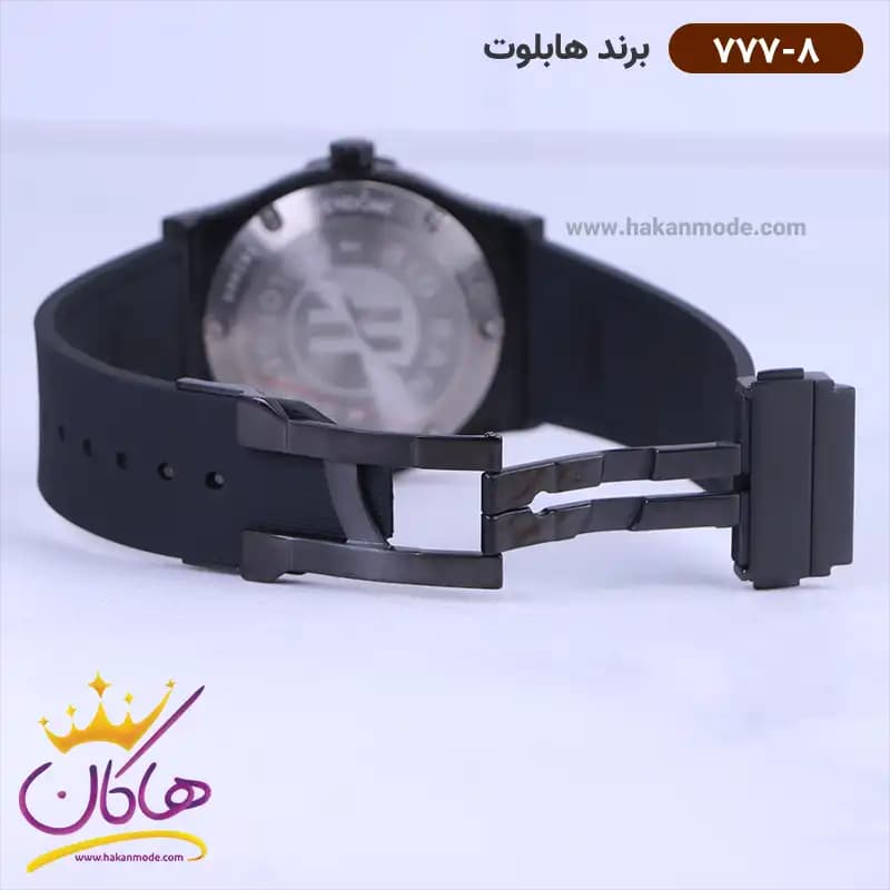ساعت هابلوت مردانه بند رابر قاب رزگلد 777/8 — تصویر ۲