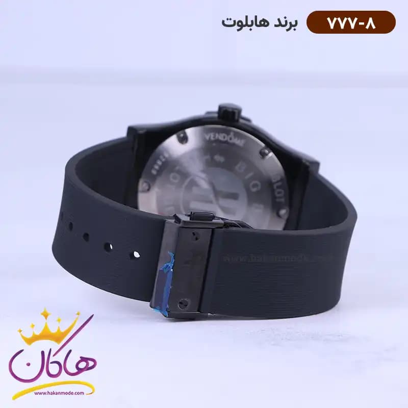 ساعت هابلوت مردانه بند رابر قاب رزگلد 777/8 — تصویر ۳
