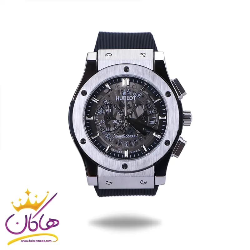 ساعت مچی هابلوت مردانه صفحه اسکلتون کرنوگراف مشکی 888/145