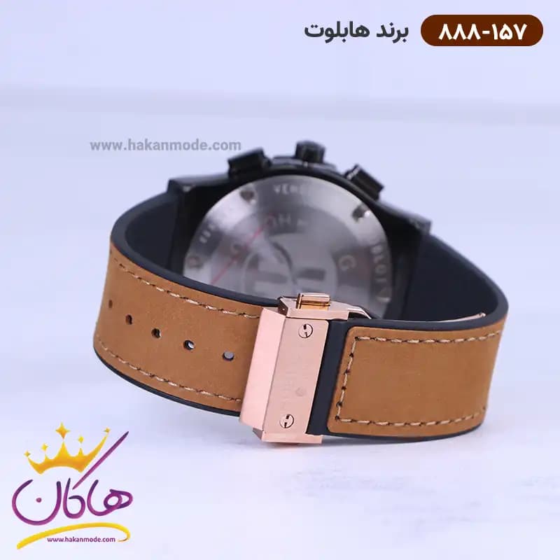 ساعت هابلوت مردانه صفحه قهوه ای کرنوگراف 888/157 — تصویر ۳