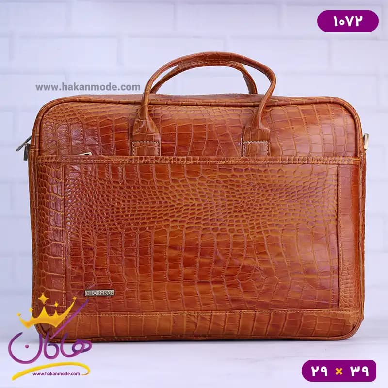 کیف اداری دوشی چرم چرمسال 1072 — تصویر ۲