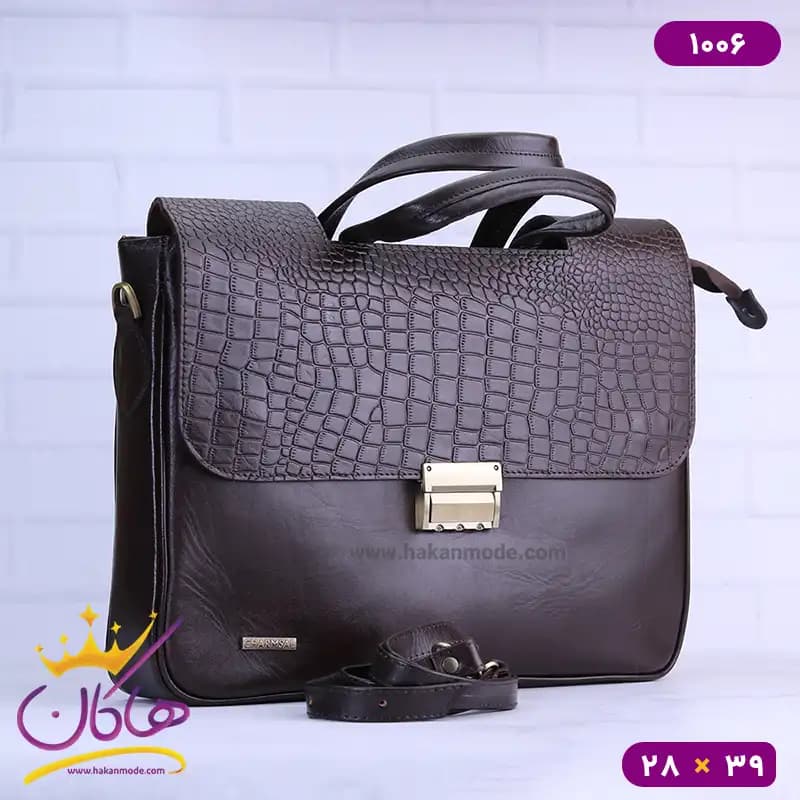 کیف اداری دوشی چرم چرمسال 1006 — تصویر ۸