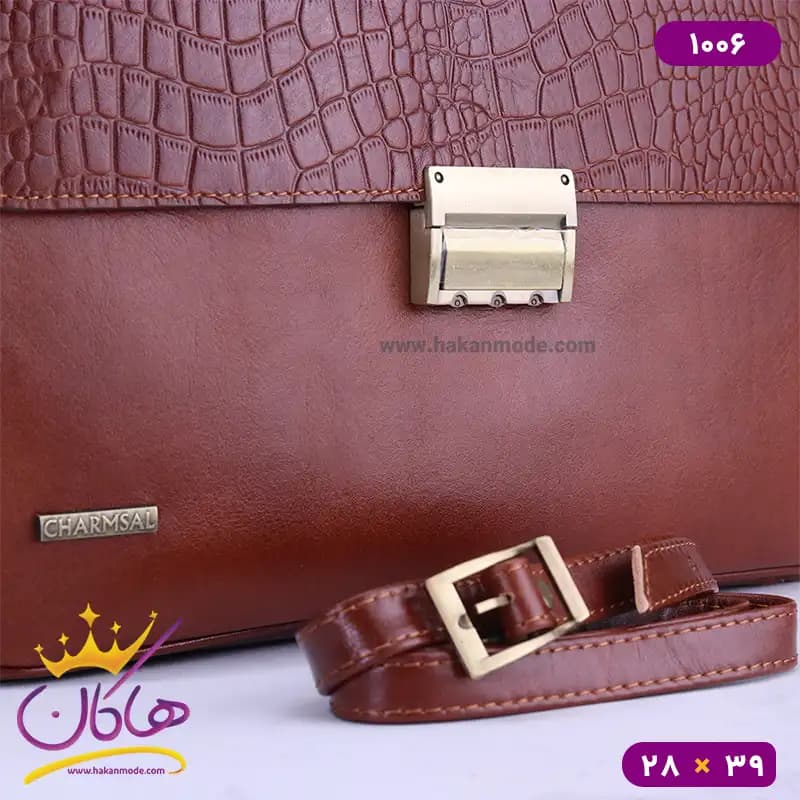 کیف اداری دوشی چرم چرمسال 1006 — تصویر ۴
