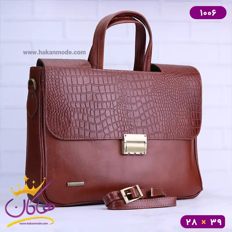 کیف اداری دوشی چرم چرمسال 1006 — تصویر ۵