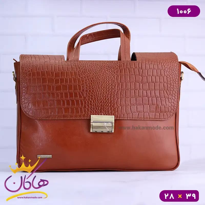 کیف اداری دوشی چرم چرمسال 1006 — تصویر ۶