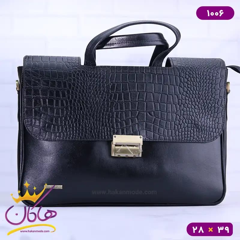 کیف اداری دوشی چرم چرمسال 1006