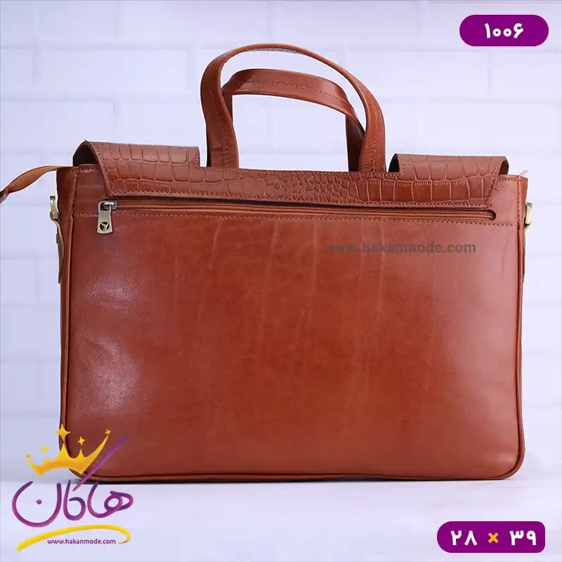 کیف اداری دوشی چرم چرمسال 1006 — تصویر ۷