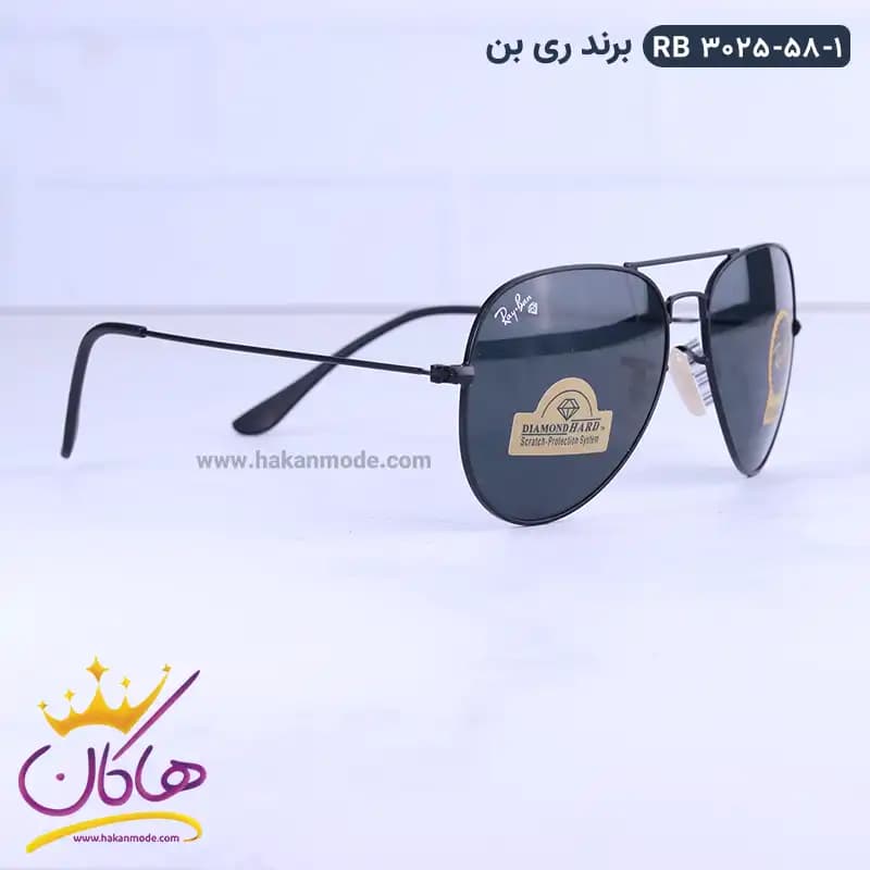 عینک آفتابی مردانه ری بن فریم خلبانی 3025/58/1 — تصویر ۳