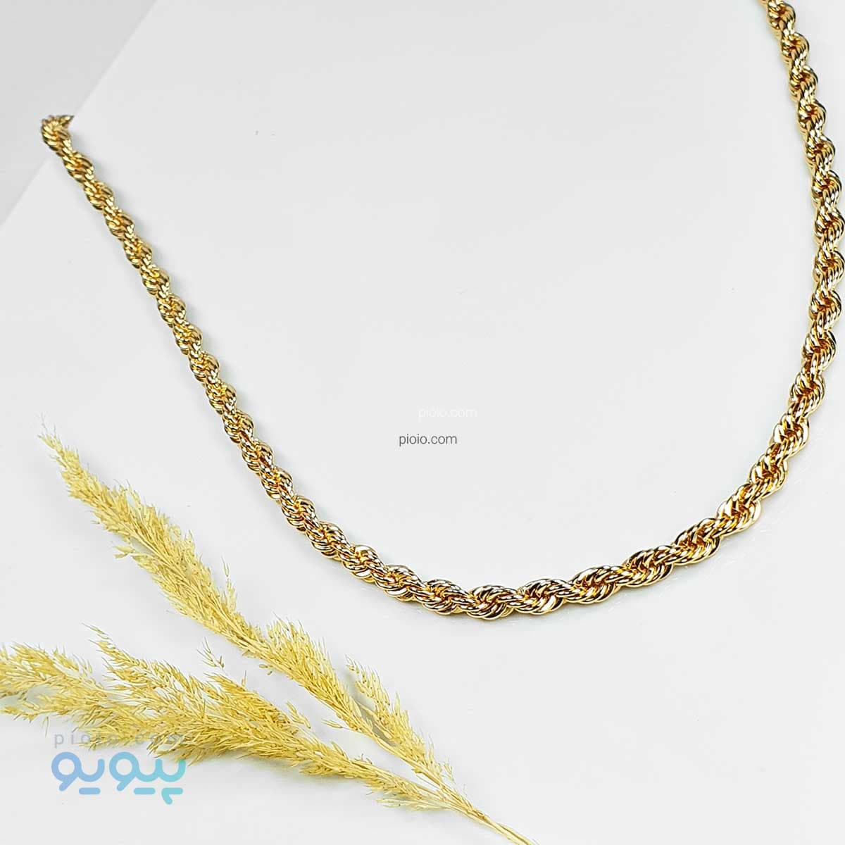 گردنبند پیچی طلایی — تصویر ۲