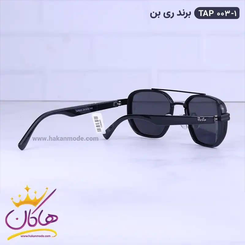 عینک آفتابی ری بن مردانه مشکی TAP 003/1 — تصویر ۴