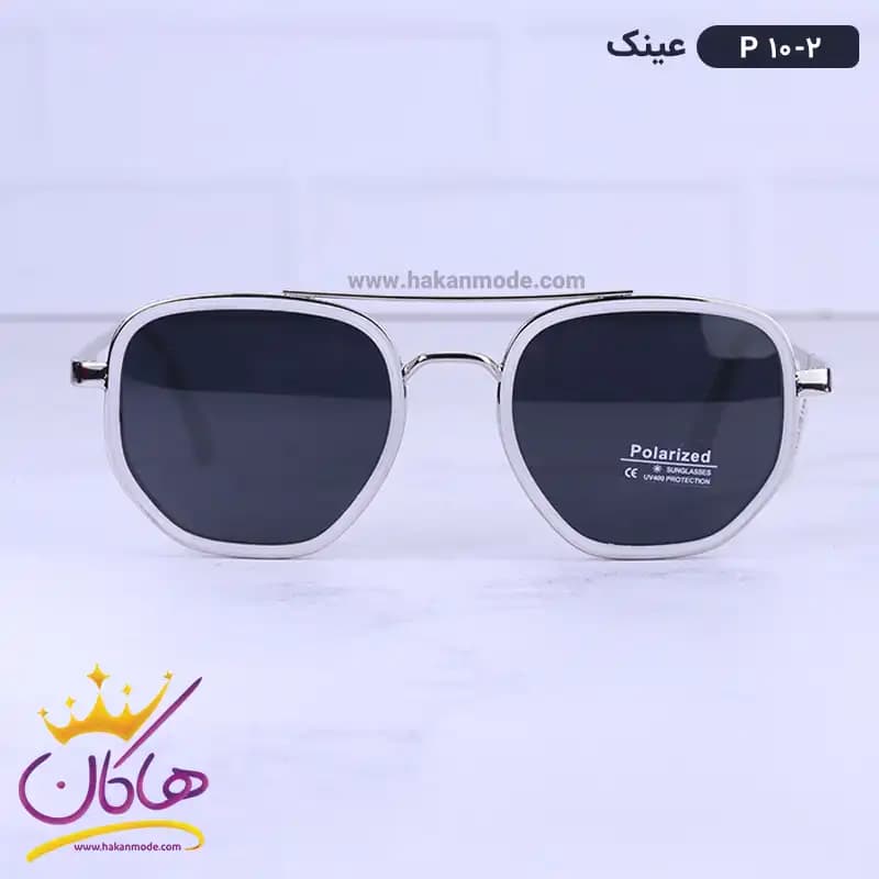 عینک آفتابی مردانه نقره ای P 10/2