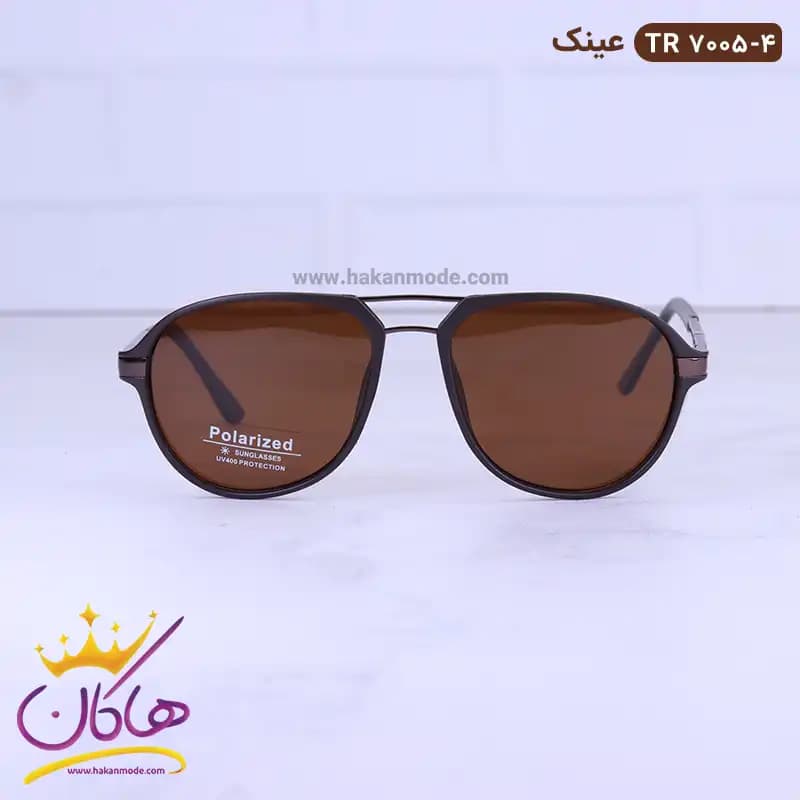 عینک آفتابی مردانه خلبانی قهوه ای TR 7005/4