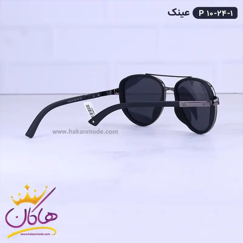 عینک آفتابی مردانه مشکی پلاریزه P 10-24/1 — تصویر ۴