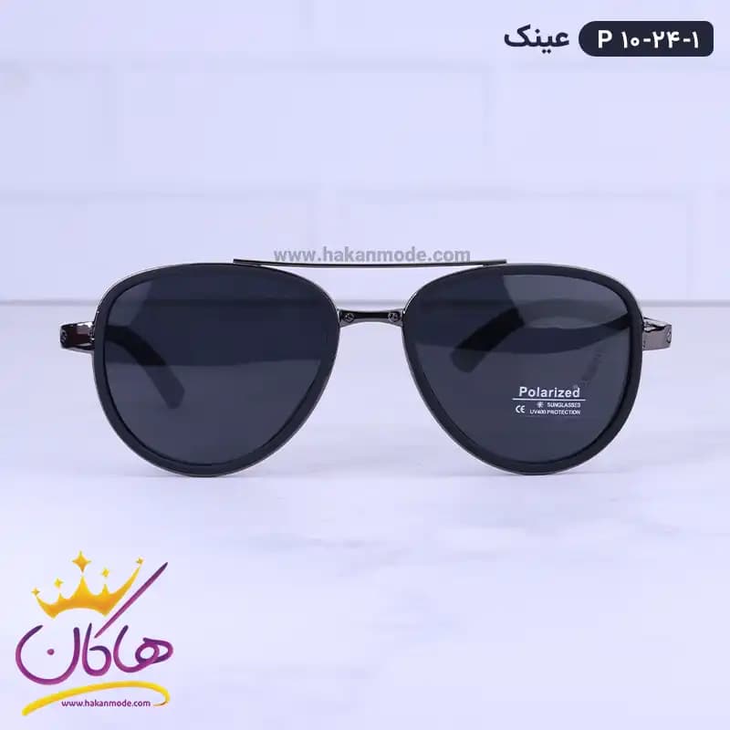 عینک آفتابی مردانه مشکی پلاریزه P 10-24/1