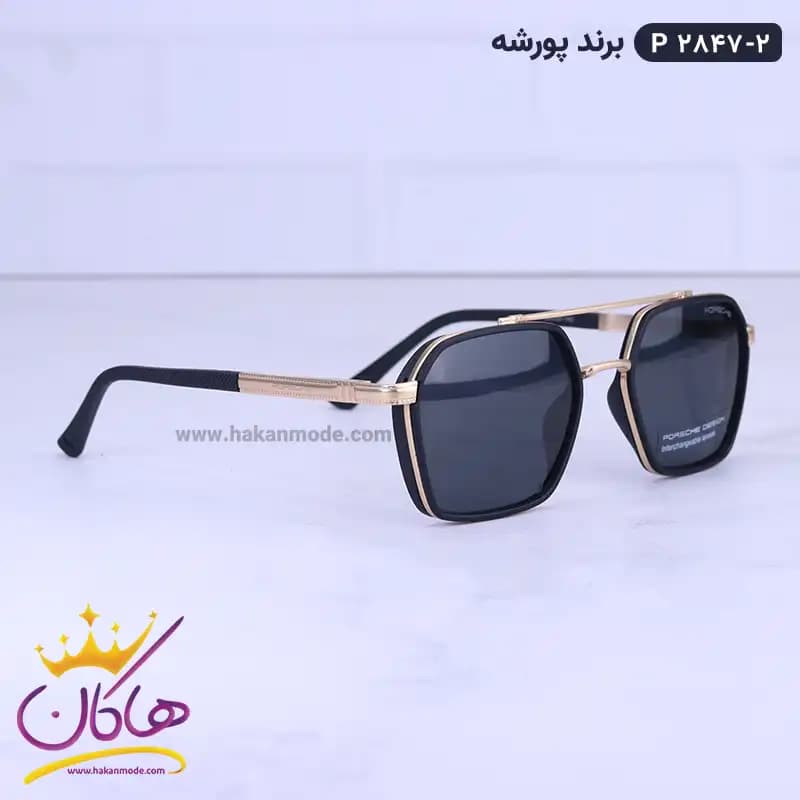عینک آفتابی پورشه مردانه طلایی P 2847/2 — تصویر ۳
