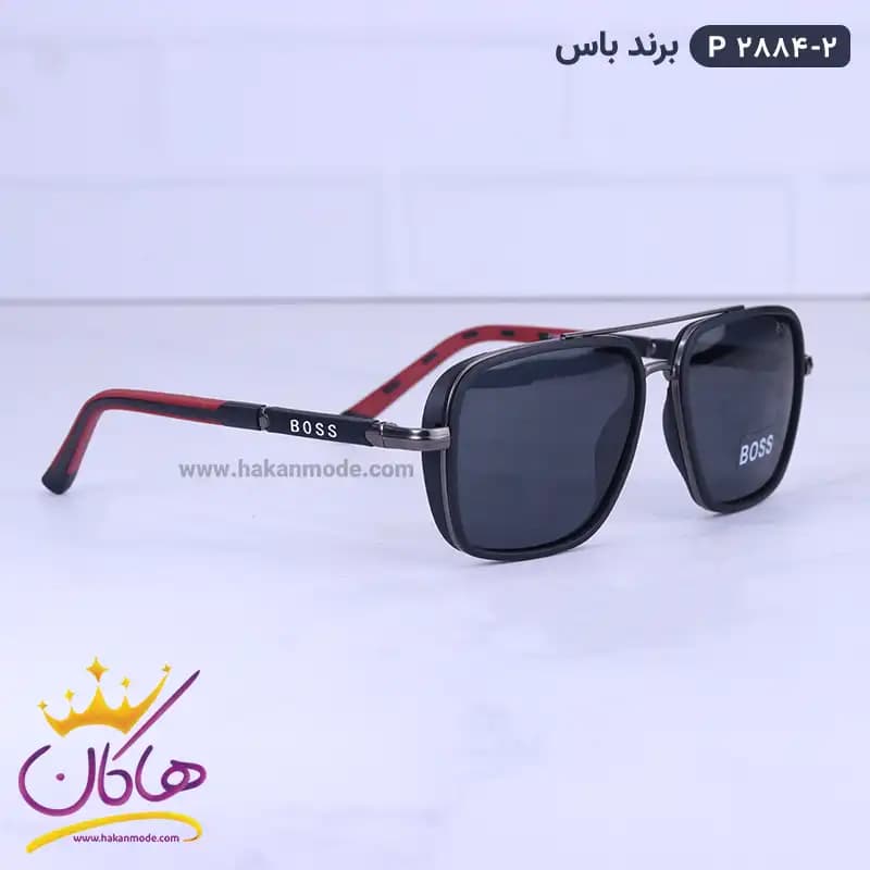 عینک آفتابی باس مردانه مشکی P 2884/2 — تصویر ۳