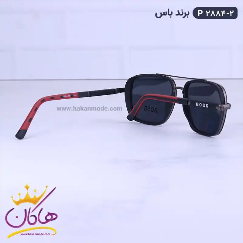 عینک آفتابی باس مردانه مشکی P 2884/2 — تصویر ۴
