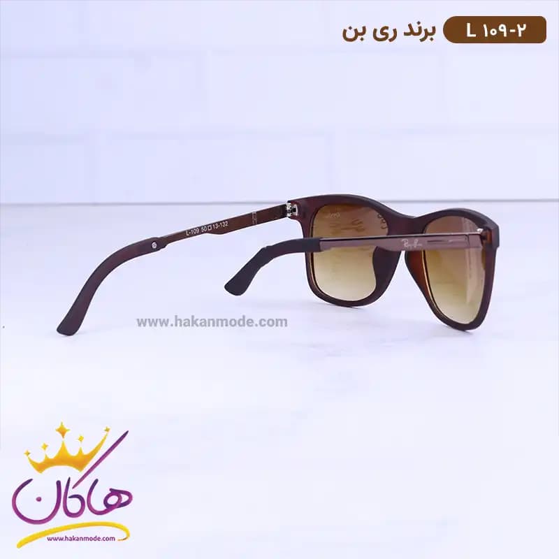 عینک آفتابی ری بن زنانه قهوه ای L 109/2 — تصویر ۴
