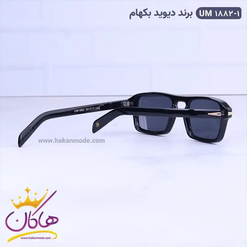 عینک آفتابی دیوید بکام مردانه مشکی um 1882/1 — تصویر ۳