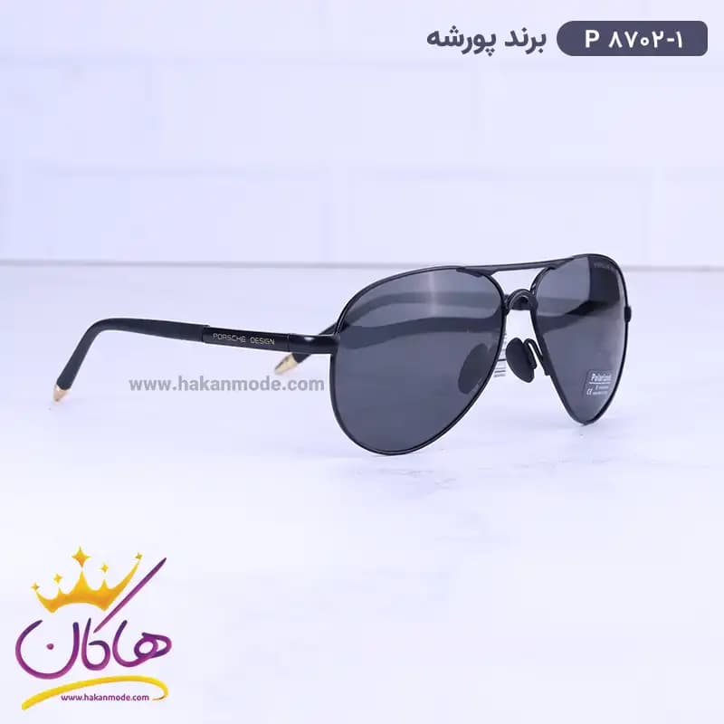 عینک آفتابی مردانه پورشه مشکی P 8702/1 — تصویر ۳