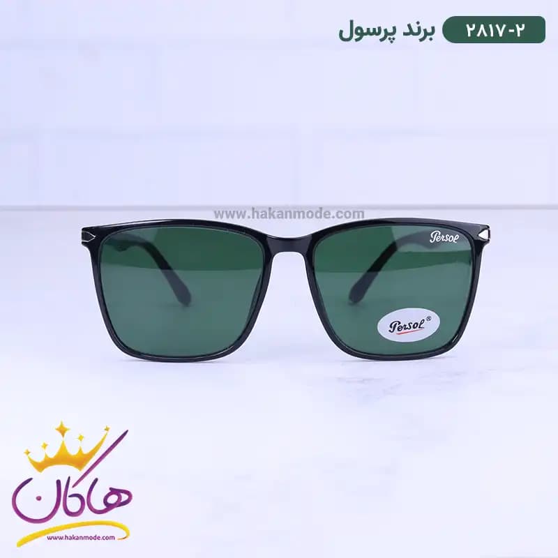 عینک آفتابی پرسول مردانه شیشه سبز 2817/2