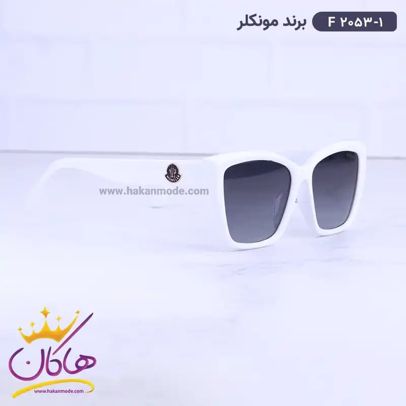 عینک آفتابی زنانه سفید f 2053/1 — تصویر ۳