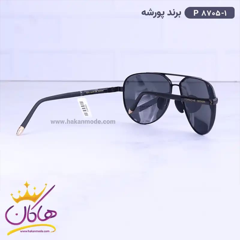 عینک آفتابی مردانه پورشه مشکی P 8705/1 — تصویر ۳