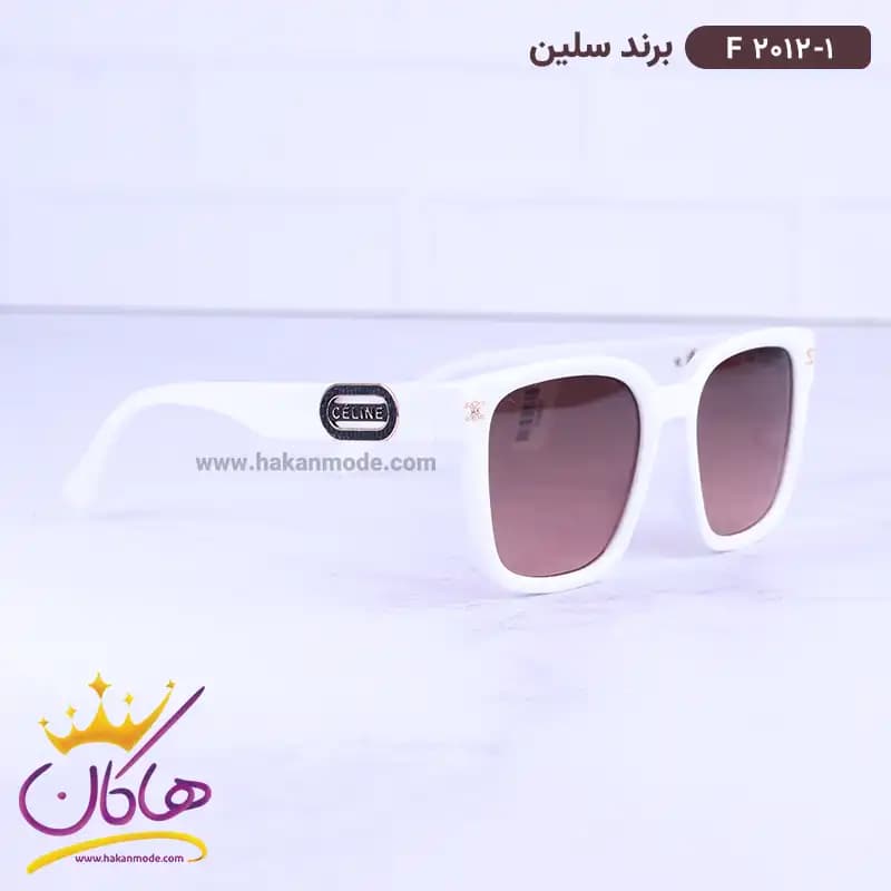 عینک آفتابی سلین زنانه سفید f 2012/1 — تصویر ۳
