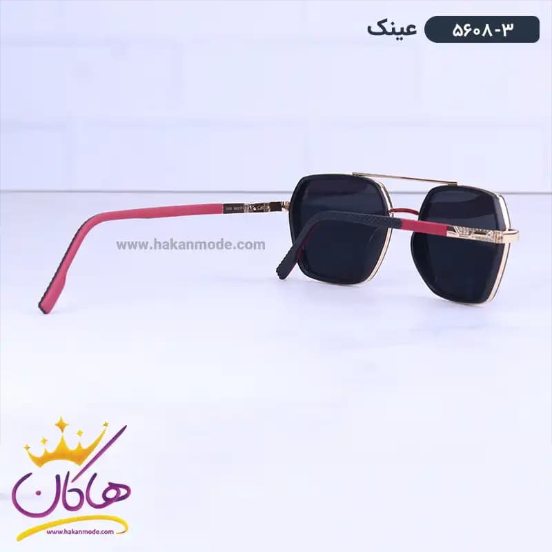 عینک آفتابی مردانه فلزی طلایی 5608/3 — تصویر ۴