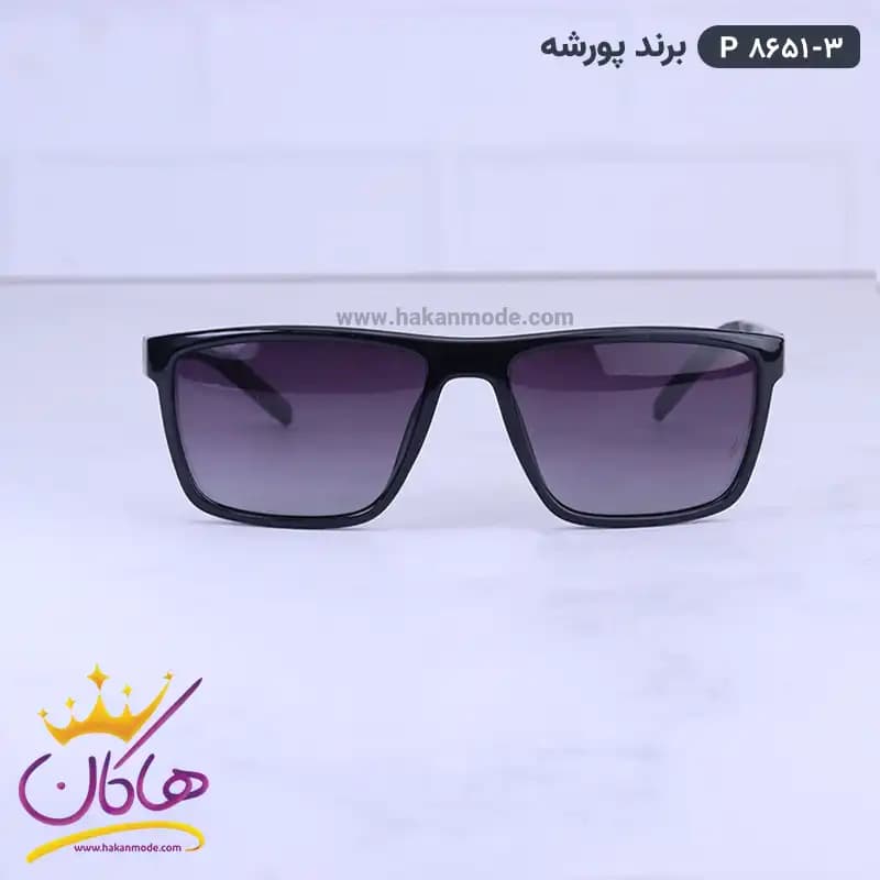 عینک آفتابی مردانه پورشه مشکی P8651/3