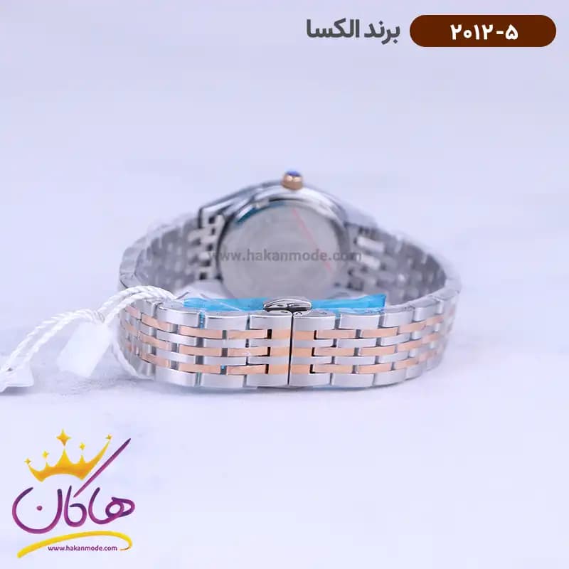 ساعت الکسا ست فلزی نقره ای رزگلد 2011-2012 — تصویر ۴