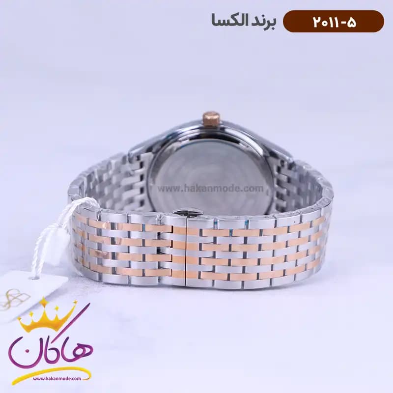 ساعت الکسا ست فلزی نقره ای رزگلد 2011-2012 — تصویر ۷