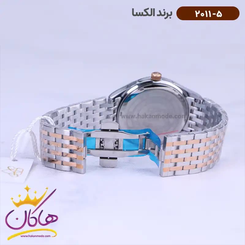 ساعت الکسا ست فلزی نقره ای رزگلد 2011-2012 — تصویر ۶