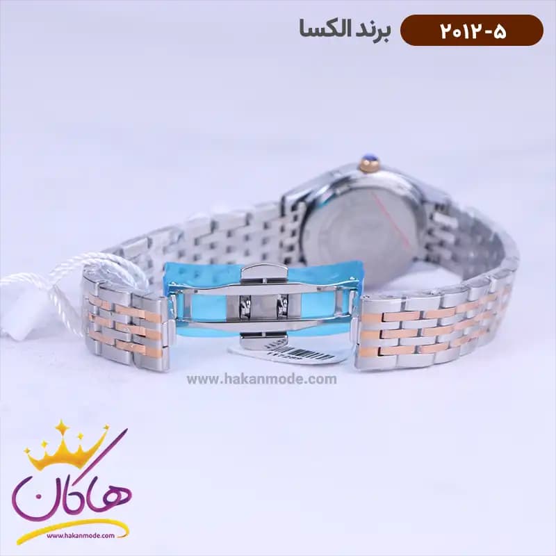 ساعت الکسا ست فلزی نقره ای رزگلد 2011-2012 — تصویر ۳