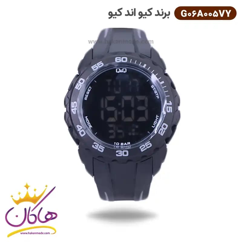 ساعت کیو اند کیو مردانه رابر مشکی دیجیتالی G06A005VY